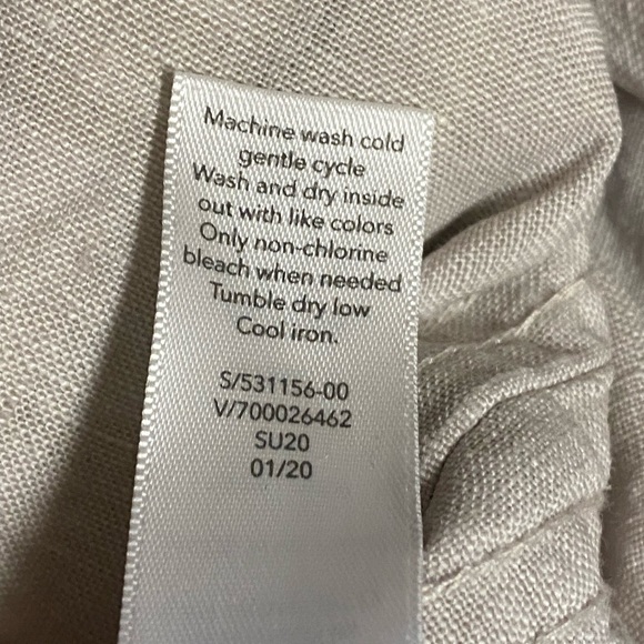 ATHLETA Cabo Linen Jogger Pants Sz 2 Tan/Cream Camo - Picture 6 of 6